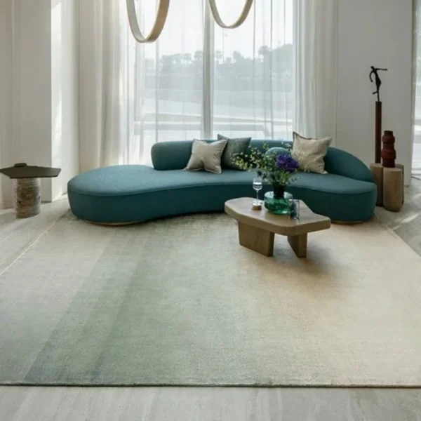Modern ombré rug in soft hues