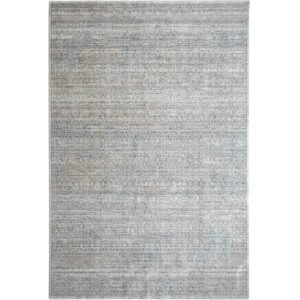 Faded area rug on wooden floor