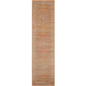 Faded Traditional Medallion Runner Rugs image 2