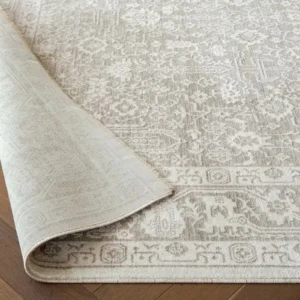 Faded Traditional Patterned Beige Runner Rug image 1