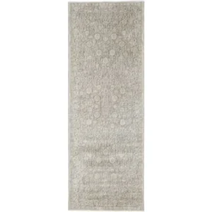 Faded Traditional Patterned Beige Runner Rug - Image 3