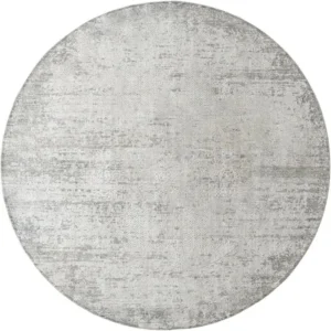 Faded Traditional Patterned Round Rugs image 3