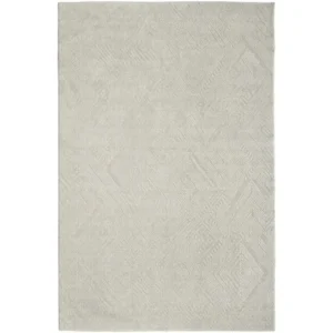 Beige soft rug with pattern style