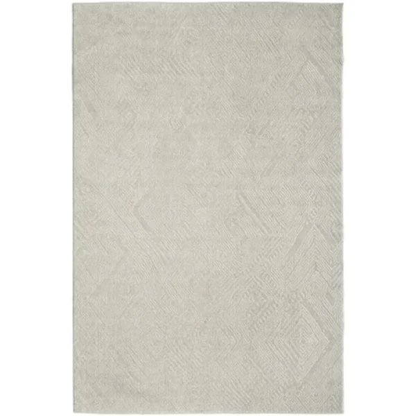 Beige soft rug with pattern style