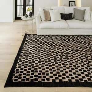 Pattern of Small Squares Modern Rug for living room