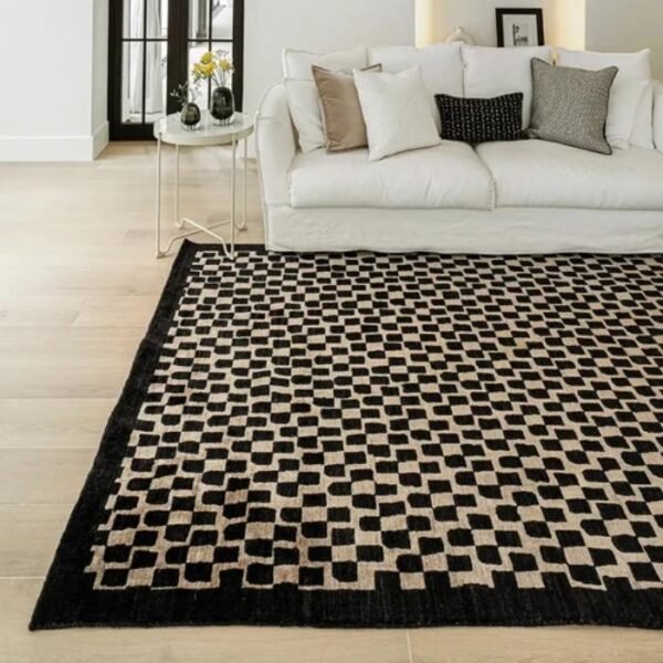 Pattern of Small Squares Modern Rug for living room
