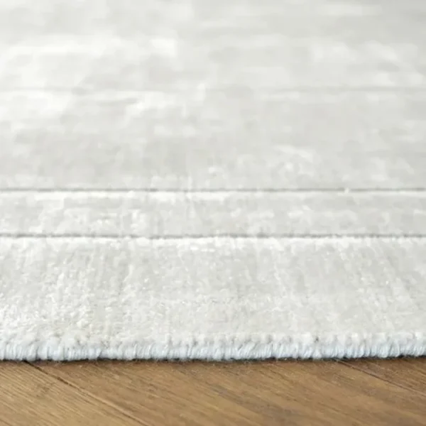 Geometric Textured White Runner Rugs image 4