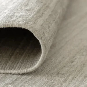 Grey Highly Textured Surface Round Rug - Image 2