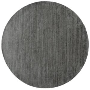 Grey Textured Surface Round Rugs image 3