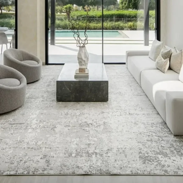 Close-up of distressed grey texture