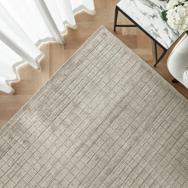 Contemporary Grid Pattern Rugs