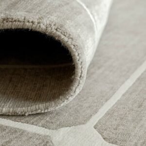 Patterned carpet with lines