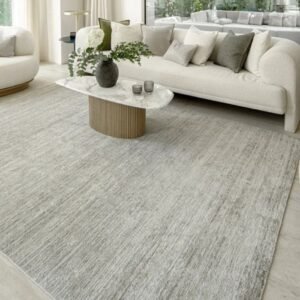 Rug with raised textured surface