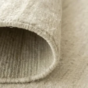 Highly Textured Surface Beige Round Rug image 1