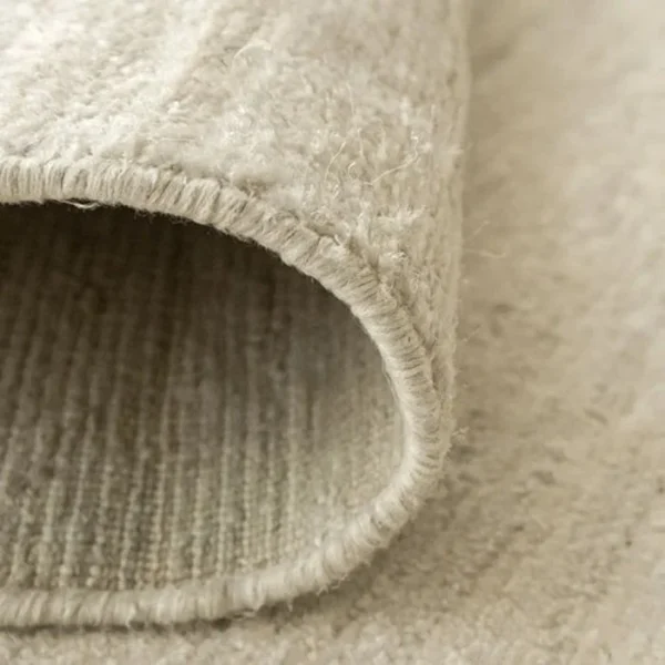 Highly Textured Surface Beige Round Rug image 1