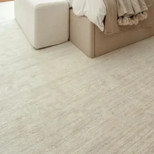 Highly Textured Surface Beige Round Rug image 3