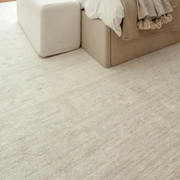 Highly Textured Surface Beige Round Rug image 3