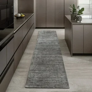 Highly Textured Surface Beige Runner Rugs
