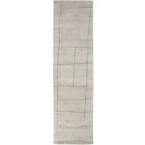 Irregular Line-Drawn Patterned Runner Rugs image 2