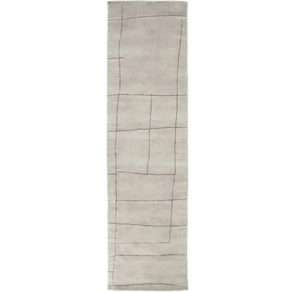 Irregular Line-Drawn Patterned Runner Rugs image 2