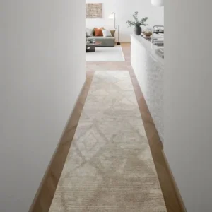 Large Diamond Patterned Runner Rug