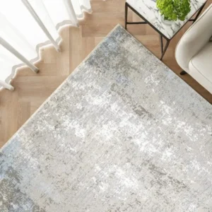 Neutral blurred style carpet rug