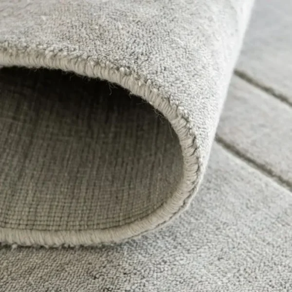 Light Grey Line Pattern Round Rugs image 2
