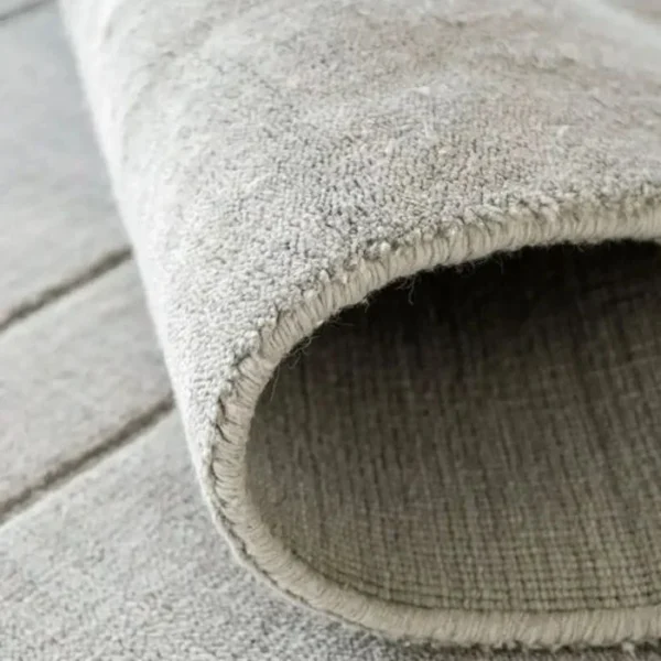 Light Grey Line Pattern Runner Rugs image 4