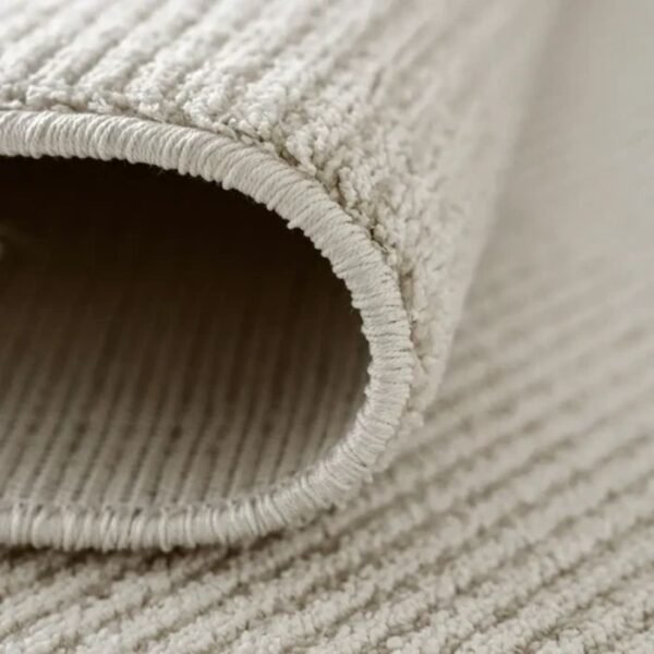 Narrow stripe rug in neutral tones