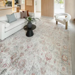 Distressed Boho Rug for Bedrooms