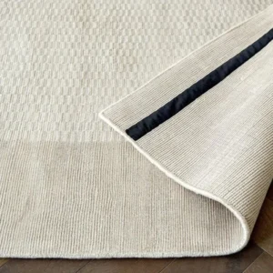 Mesh Pattern Bordered Runner Rug image 1