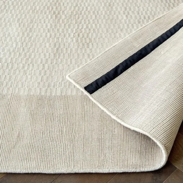 Mesh Pattern Bordered Runner Rug image 1