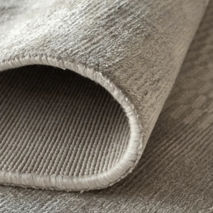 Mesh Patterned Taupe Rug in living room setup