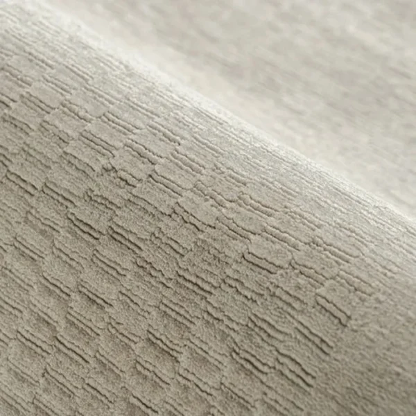 Bordered carpet with mesh texture