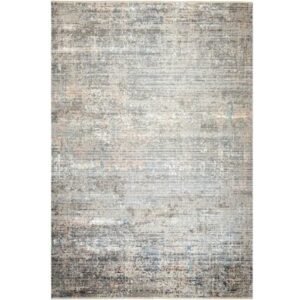 Soft stripped base modern blurred rug
