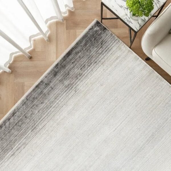 Slim line grey rug for modern spaces