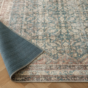 Rug blending modern and heritage patterns