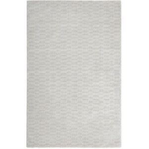 Textured rug with rectangular layout