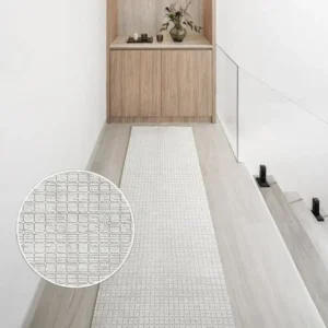 Modernist Grid Luxe Runner Rugs