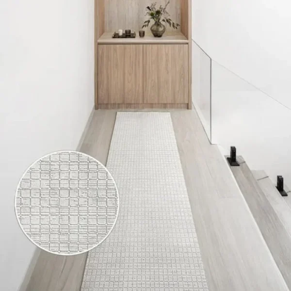 Modernist Grid Luxe Runner Rugs
