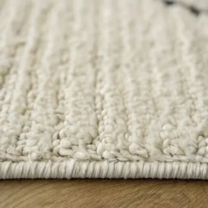 Narrow Line Designed Beige Runner Rugs image 3