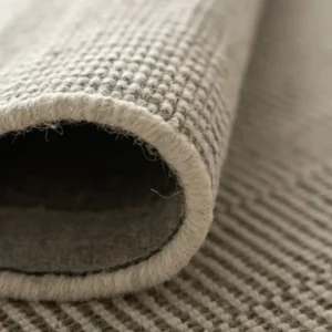 Narrow Stripes Forming Grid Design Round Rugs image 2
