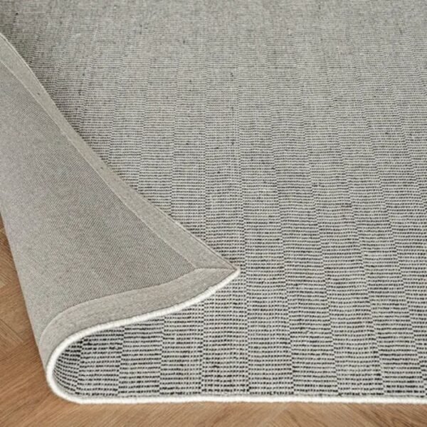 Narrow Stripes Forming Grid Design Runner Rug image 1