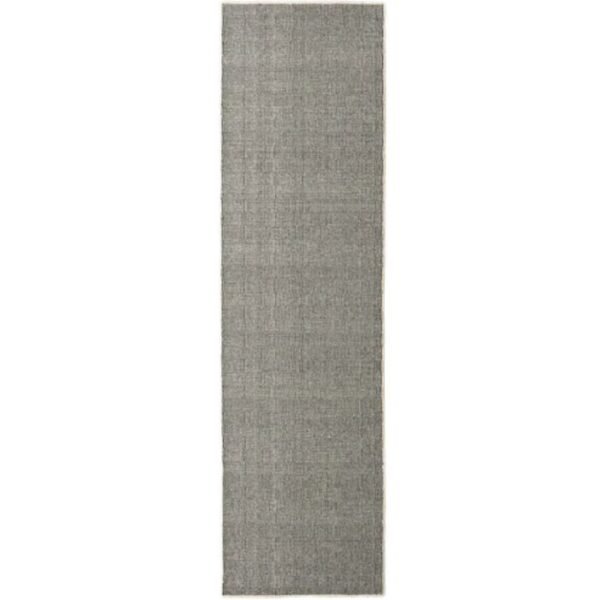 Narrow Stripes Forming Grid Design Runner Rug image 2