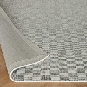 Narrow Stripes Grid Rug Look