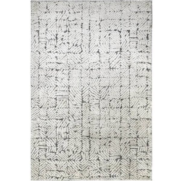 Neutral beige fuzzy area rug