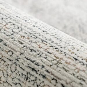 Neutral faded traditional rug pattern