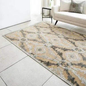 Neutral-tone rug in ivory and beige mix
