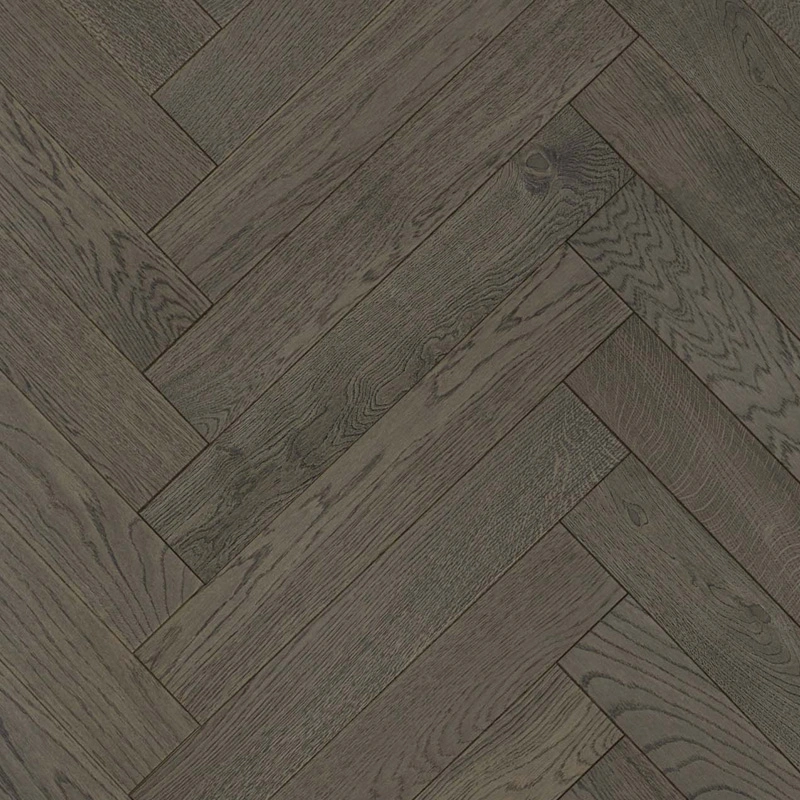 Dark Oak Lava Herringbone Floor