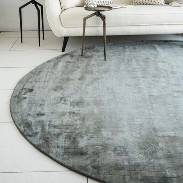 Ombre Grey Round Rugs